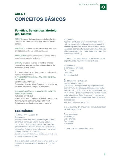 Apostila - PORT PDF, PDF, Fonema