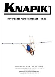 Pulverizador Agrícola Manual - PR 20 - knapik