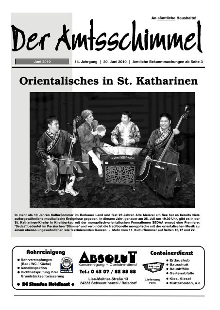 Orientalisches in St. Katharinen - Amt Preetz Land