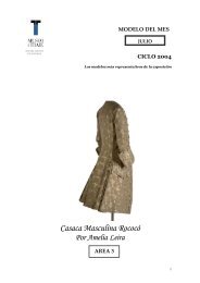 Casaca masculina rococó - Museo del Traje