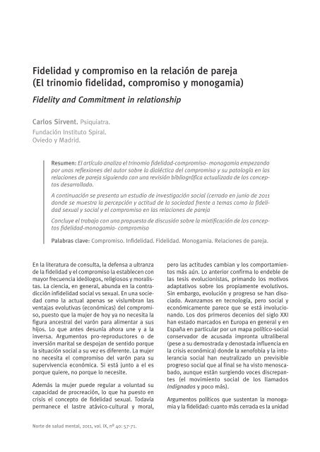 Fidelidad Y Compromiso En La Relacion De Pareja El Ome Aen