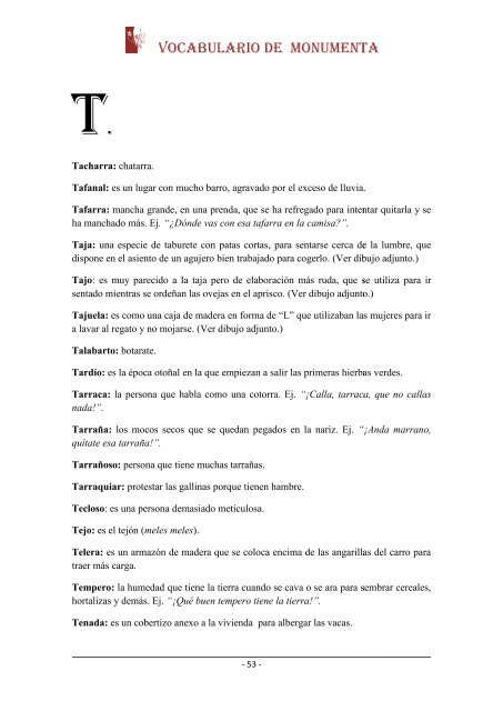 Vocabulario Vocabulario abulario - Furmientu