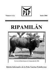 RIPAMILÁN - Peña Taurina Peñaflorense