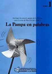 La Pampa en Palabras - Tomo 1 - Ministerio de Cultura y Educación ...