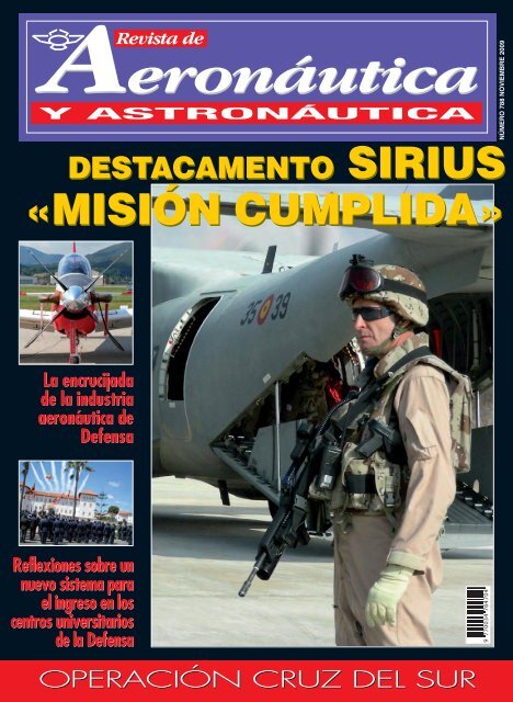 revista de aeronáutica y astronáutica nº 788 - noviembre 2009