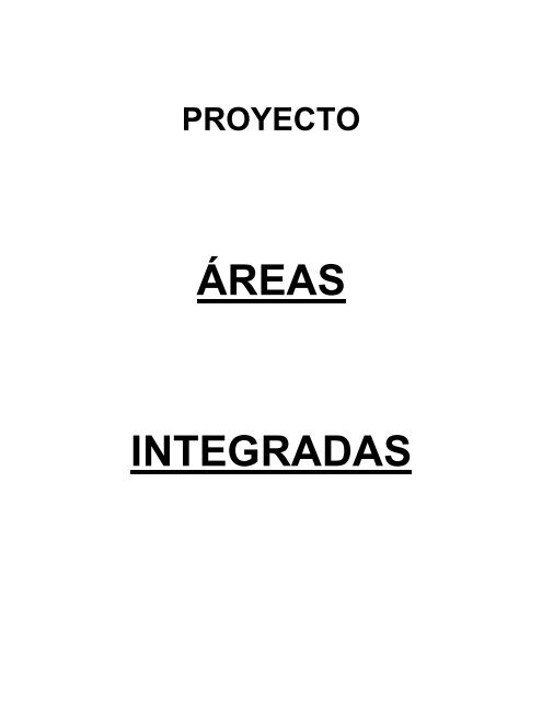 ÁREAS INTEGRADAS