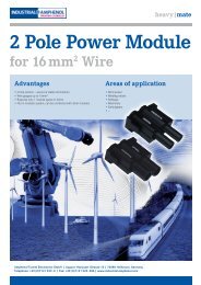 2 Pole Power Module for 16 mm2 Wire - Amphenol-Tuchel