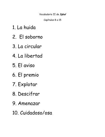 Vocabulario II de Iqbal marzo del 2013 - Bvsd