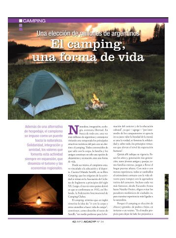 El camping, una forma de vida - Info Aicacyp