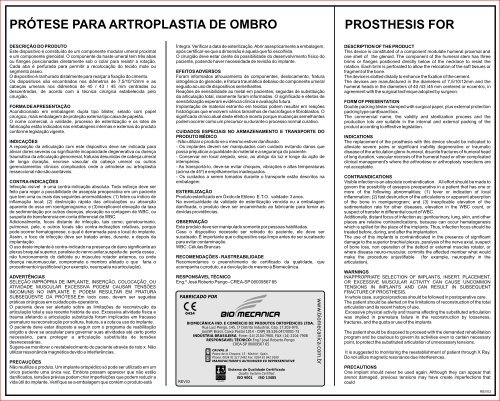 REV 03 - ARTROPLASTIA OMBRO - Biomecanica