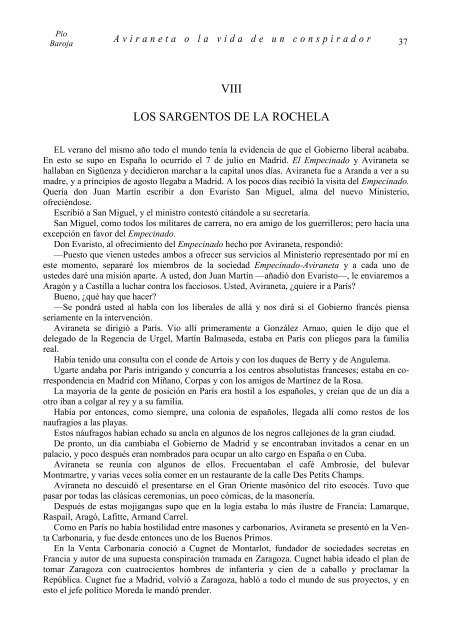 Aviraneta, o la vida de un conspirador - AMPA Severí Torres