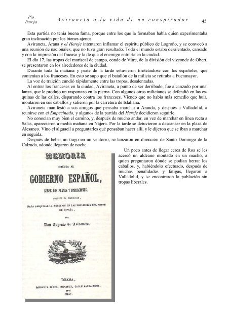 Aviraneta, o la vida de un conspirador - AMPA Severí Torres