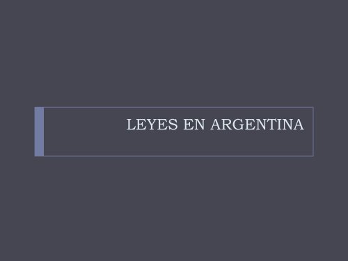 legislacion informatica en argentina