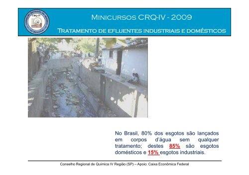 Tratamento de efluentes industriais e domésticos - Conselho ...