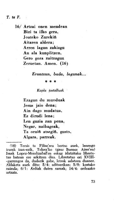 Teatro zaarra ; Gabonetako ikuskizuna ; Gabon ... - Euskaltzaindia