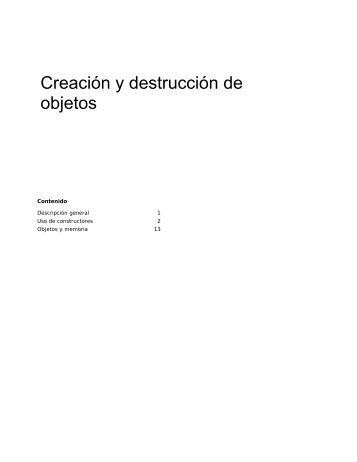 Creacion y destruccion de objetos.pdf - Willy .Net