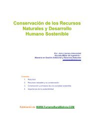 Conservación de los Recursos Naturales y Desarrollo Humano ...