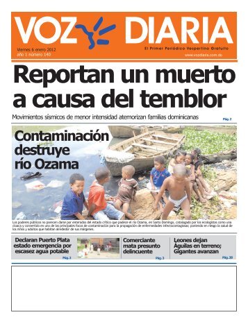Contaminación destruye río Ozama - Voz Diaria