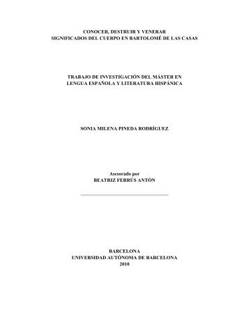conocer, destruir y venerar significados del cuerpo en ... - Recercat