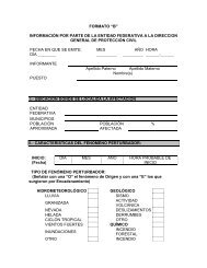 formato “b” información por parte de la entidad ... - Protección Civil