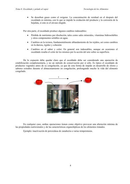 Escaldado y pelado al vapor.