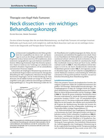 Neck dissection - Sankt Gertrauden - Krankenhaus