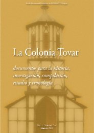 La Colonia Tovar: Documentos para su Historia ... - Fundacite Aragua