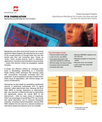 Backdrilling Signal Integrity - Sanmina-SCI