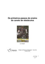 Os primeiros passos do ensino do cavalo de obstáculos - Escola ...