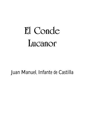 Infante Juan Manuel - El conde Lucanor.pdf