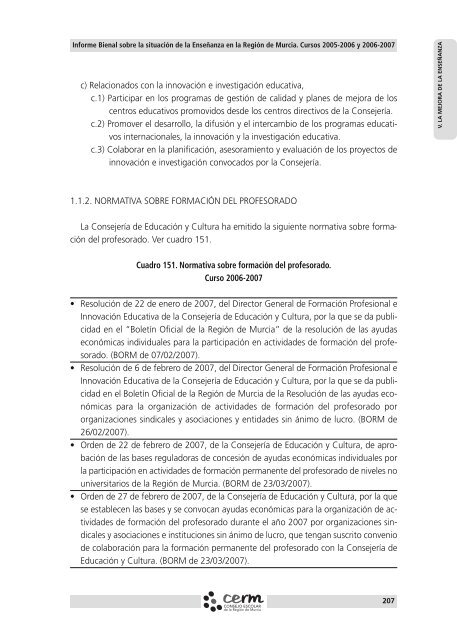 Informe Bienal 05-08.qxd:Maquetación 1 - Consejo Escolar de la ...