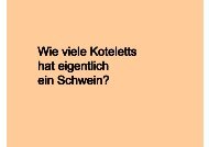 9. Fotodatei Wie viele Koteletts ein Schwein hat