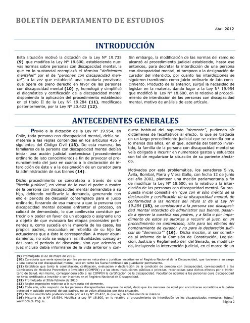 Boletín de Estudios Abril 2012 - Corporación de Asistencia Judicial