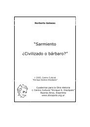 Sarmiento ¿Civilizado o bárbaro? - Centro Cultural Enrique Santos ...