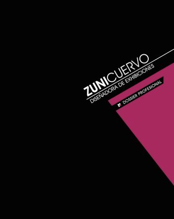 descargue aquí el dossier profesional en pdf - Zuni Cuervo
