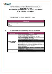 sistema de clasificación por especialidad y subespecialidad - Enap