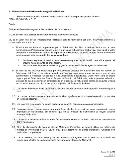 modelo de convocatoria a la licitacion publica nacional - PEMEX.com