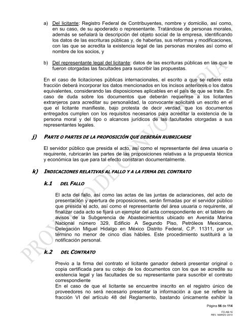 modelo de convocatoria a la licitacion publica nacional - PEMEX.com