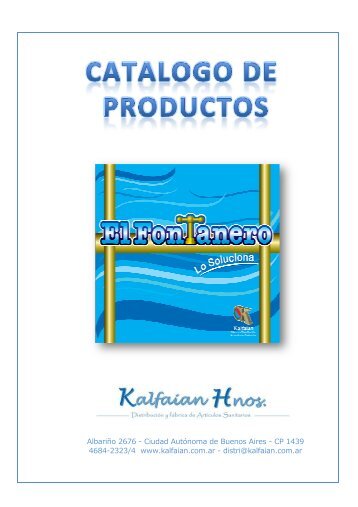 El Fontanero - Catalogo 2012 - Kalfaian Hnos SRL