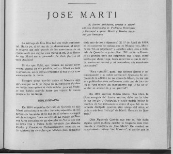 jose marti - Clío - Organo de la Academia Dominicana de la Historia