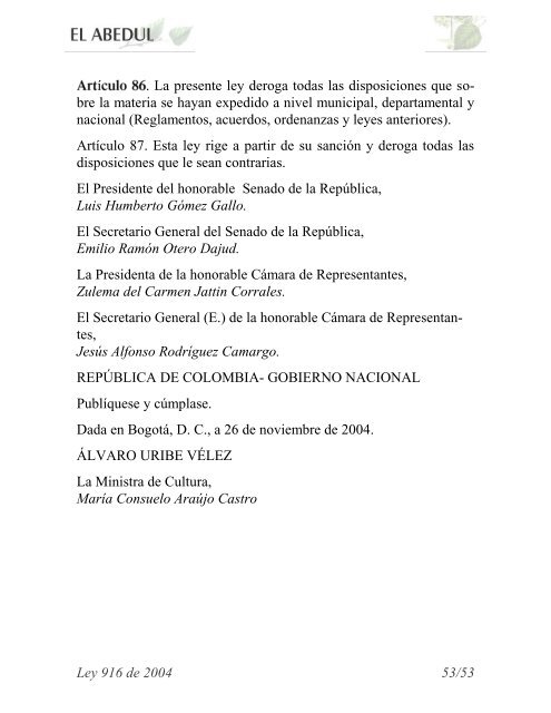 Reglamento Taurino Nacional, Ley 916 - Toros y Corraleja
