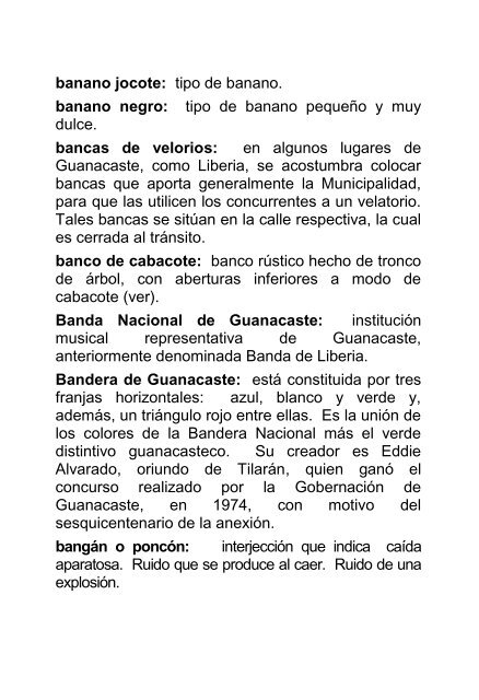 Diccionario de Guancastequismos - Guanacastequidad