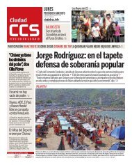 Jorge Rodríguez: en el tapete defensa de soberanía ... - Ciudad CCS