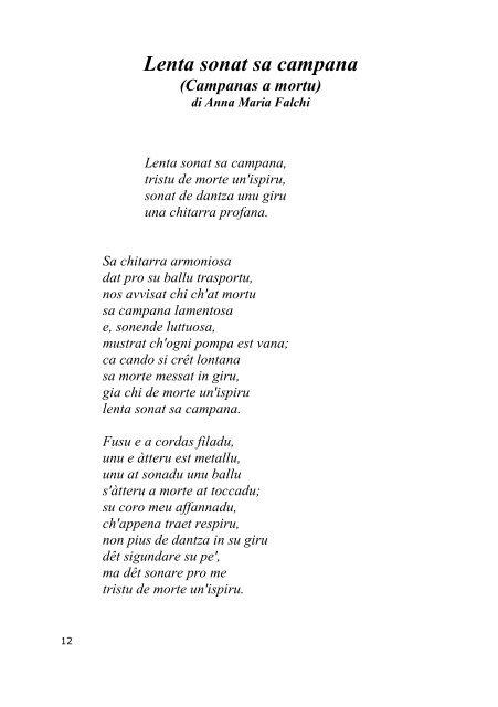 Premio Biennale di Poesia in Lingua Sarda “A pes de ... - Luigi Ladu
