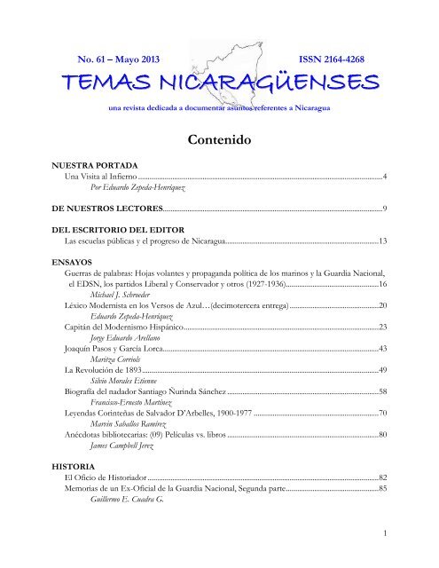 No. 61 - Revista de Temas Nicaragüenses