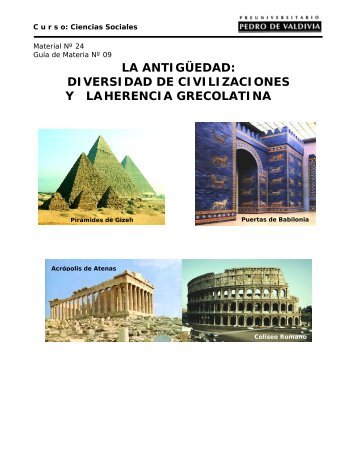 DIVERSIDAD DE CIVILIZACIONES Y - Sala de Historia