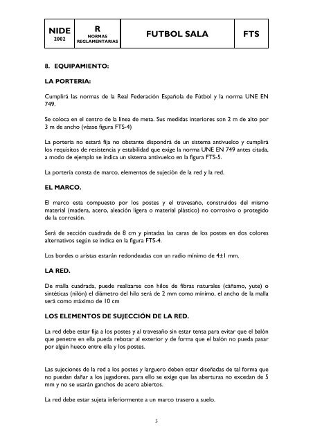 FTS Fútbol Sala (documento pdf)