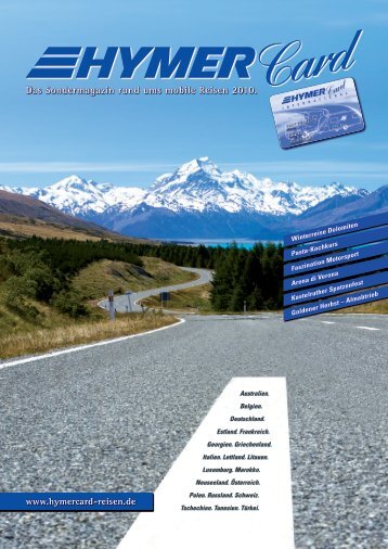 Das Sondermagazin rund ums mobile Reisen 2010.
