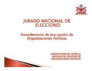 Proceso de Inscripción de Organizaciones Políticas.