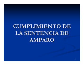 cumplimiento de la sentencia de amparo - Tribunal Electoral del ...